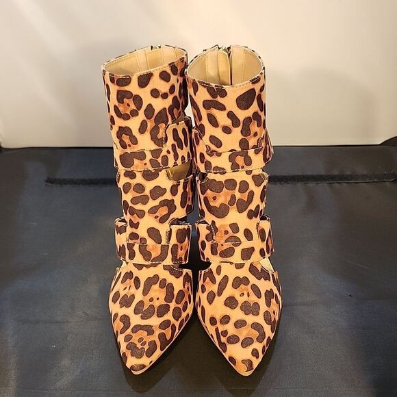 BRAND NEW NY&C BLOCK HEEL CUT-OUT POINTED-TOES BOOTIES G1 - Picture 2 of 15